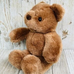 Vintage Kinder Gund Brown Bear Stuffed Animal Plush Wind Up Musical 1987 10”